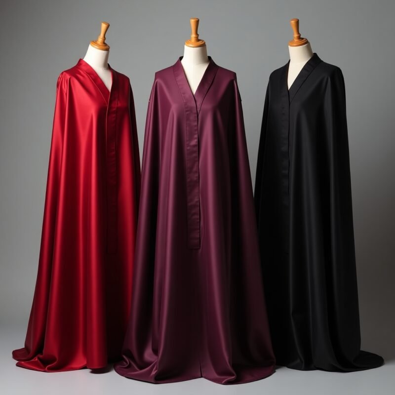 Collection of colorful clergy chimeres representing liturgical meanings.